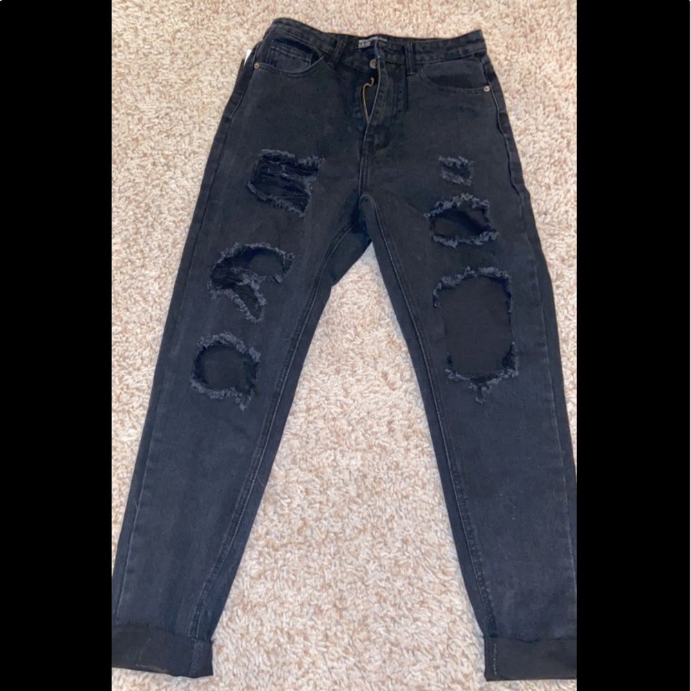 Black Mom Jeans PLT